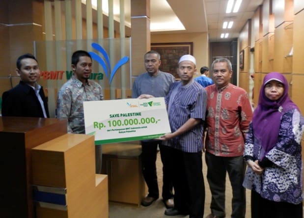 Perhimpunan BMT Indonesia Melakukan Donasi Ke Gaza Sebesar 100 Juta Rupiah